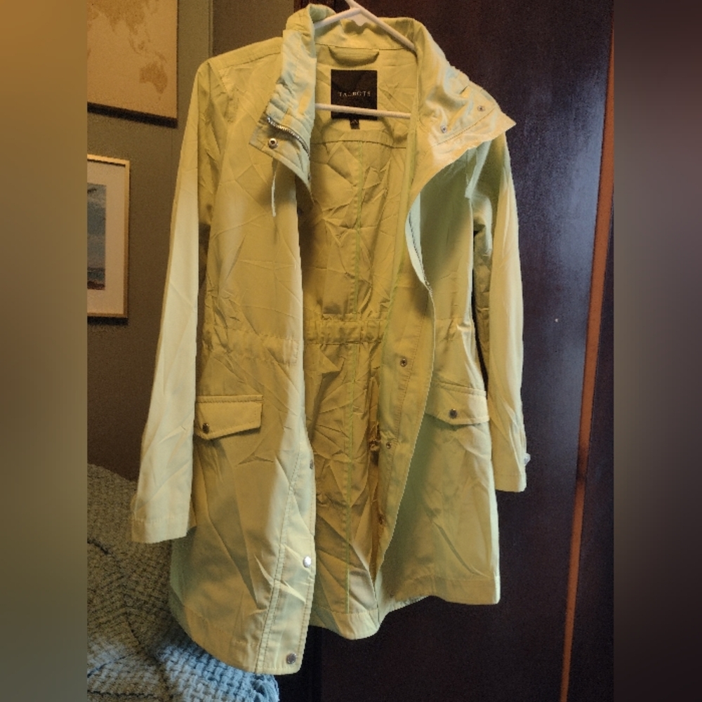 Talbot's Women's Bright  yellow windbreaker size  x small.